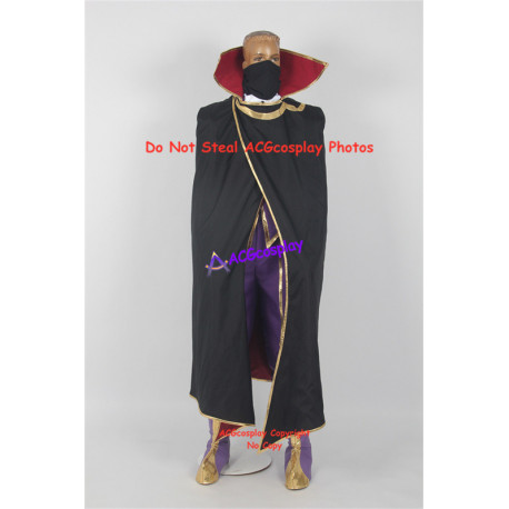 Code Geass Zero Cosplay Costume with Boots Covers