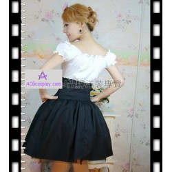 Lolit dress black skirt and white skirt