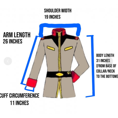 Gundam Earth Federation Male Uniform Cosplay Costume include boots covers