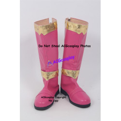 Power Rangers Kishiryu Sentai Ryusoulger Ryusoul Pink cosplay shoes boots dino knight