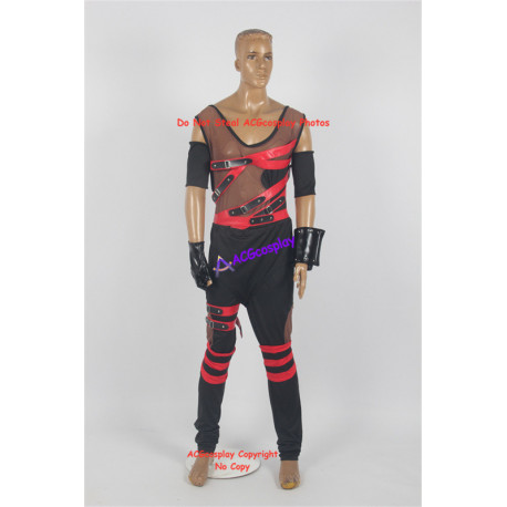 WWE Kane Cosplay Costume With Brown Mesh include Version