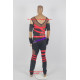 WWE Kane Cosplay Costume With Brown Mesh include Version