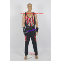 WWE Kane Cosplay Costume With Mesh Pattern version 8