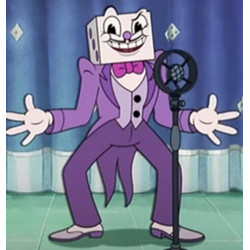 Commission Request Cuphead King Dice Cosplay Costume and Cosplay Shoes Boots
