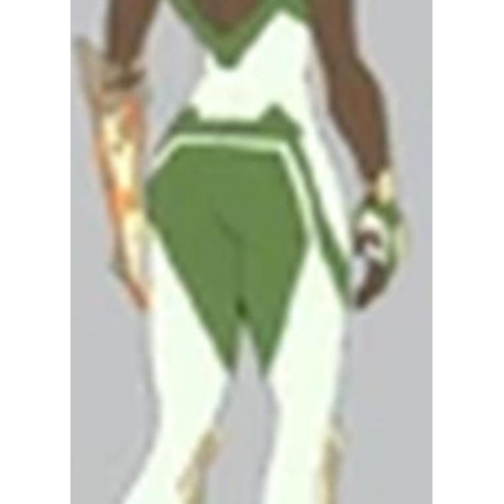 Commission Request Jumpsuit White Green Color Cosplay Costume