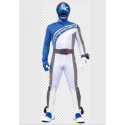Commission Request Blue boonboomger Cosplay Costume include Belt with Belt Buckle