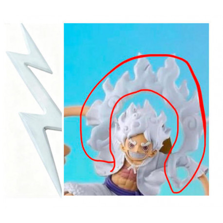 Commission Request Gear 5 Luffy Cosplay Prop Cloudy Accessory and Bolt Prop
