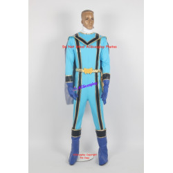 Power Rangers Mystic Force Blue Mystic Ranger Cosplay Costume Male Version