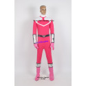 Power Rangers Pink Time Force Pink Ranger Cosplay Costume Male Version