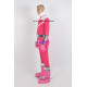 Power Rangers Pink Time Force Pink Ranger Cosplay Costume Male Version