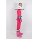 Power Rangers Pink Time Force Pink Ranger Cosplay Costume Male Version