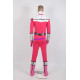 Power Rangers Pink Time Force Pink Ranger Cosplay Costume Male Version