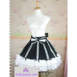 Lolita dress skirt black and white