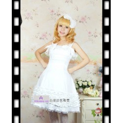 Lolita dress white color make to order