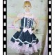 Navy blue and pink lolita dress