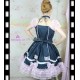 Navy blue and pink lolita dress