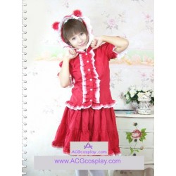 Red lovely lolita dress skirt