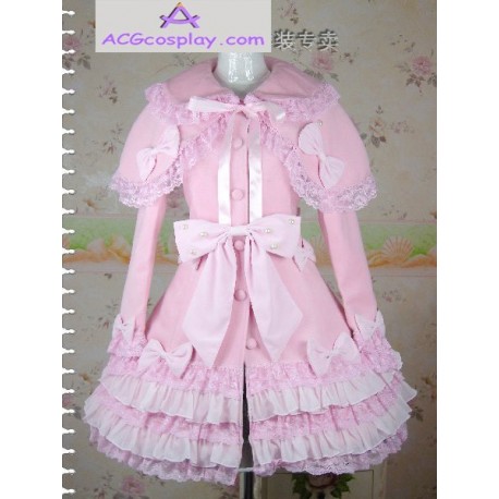 Winter Lolita dress pink color