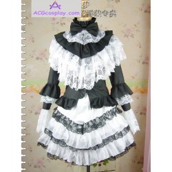Lolita black white and lace dress