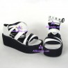 Lolita shoes black and white style 6003B