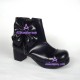 Gothic lolita shoes medium heel style 8037 black
