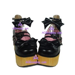 Lolita shoes girl shoes thick sole style 8073 black