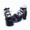 Girl shoes lolita shoes thick sole style 9803A black