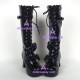 Lolita shoes boots  gothic punk style 9832A black
