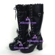 Lolita shoes boots  gothic punk style 9832A black