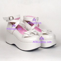 Lolita shoes girl shoes thick sole style 9812C white