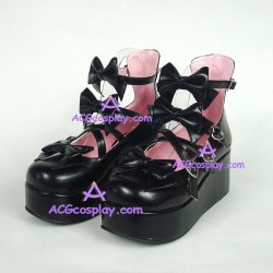 Lolita shoes girl shoes thick sole style 9870B black