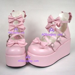 Lolita shoes girl shoes thick sole style 9870B pink