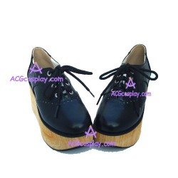 Lolita shoes girl shoes wedged shoes style 9629A black