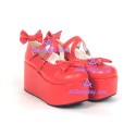 Lolita shoes thick sole girl shoes style 9829C red