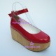 Lolita shoes thick sole style 9617 red