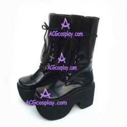 Punk lolita boots fashion boots thick sole style 9709B black