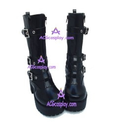 Punk lolita boots general boots style 9637 black