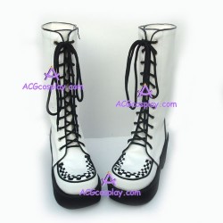 Punk lolita boots general boots style 9718A white
