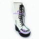 Punk lolita boots general boots style 9718A white
