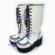 Punk lolita boots general boots style 9718A white