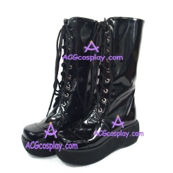 Punk Lolita boots girl boots general boots style  9703B black