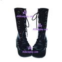 Punk lolita boots gothic style 9705 black