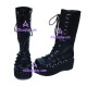 Punk lolita boots gothic style 9705 black