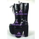 Punk lolita boots thick sole high heel style 9712A black