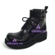 Punk lolita shoes man shoes style 9710F black