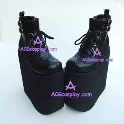Punkd lolita shoes super thick sole style 9710D black