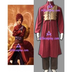 Naruto Shippuden Gaara Red cosplay costume with padding vest