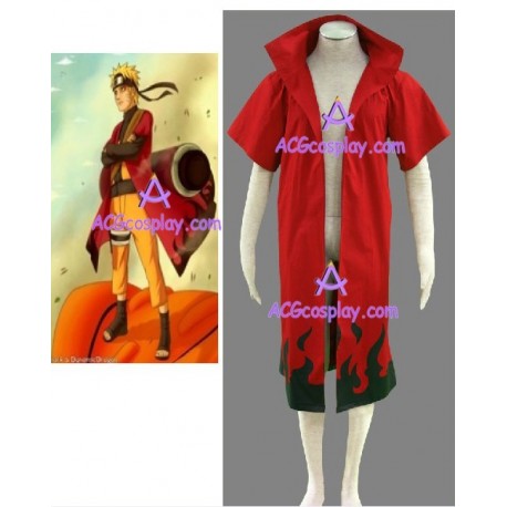 Naruto Uzumaki Naruto Sage cloak cape cosplay costume