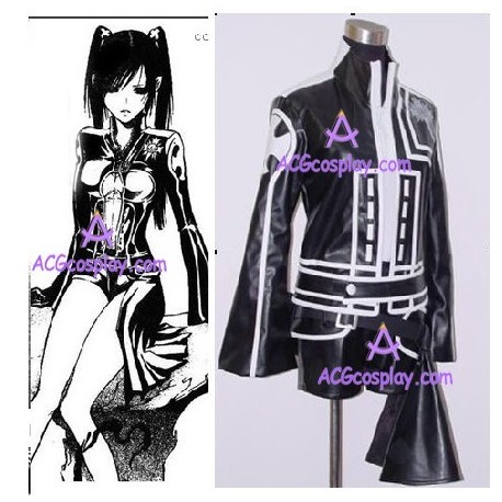 D.Gray-man Lenalee Lee puleather cosplay costume