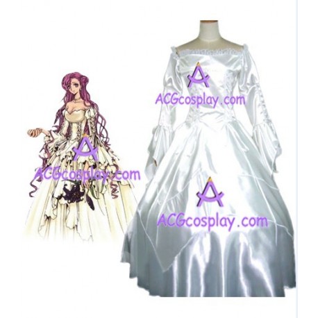 code geass death Euphemia cosplay costume white dress